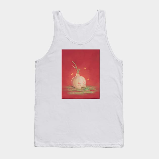 Stressed Garlic Tank Top by Lucracia Ray